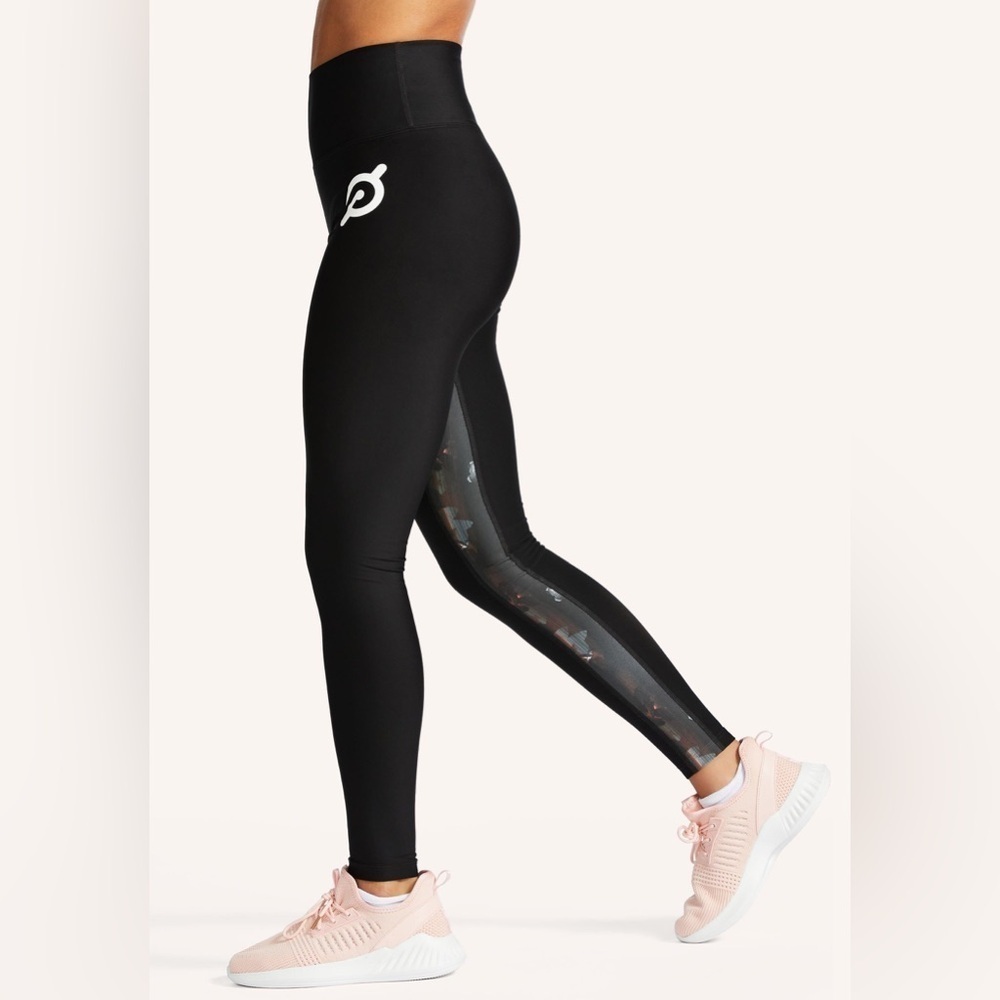 Peloton Show Up Floral Leggings Sz M Medium - Picture 2 of 15